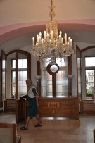 Reinigung von klassischen Glaslüstern Kamenický Šenov - Rathaus von Česká Lípa