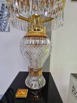 Lampenfuß aus massivem Kristallglas