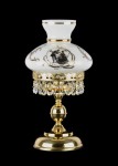 Handbemalte Lampe die Lampe für das Wohnzimmer "Lady &amp; getleman" Strassketten - 24 Gold