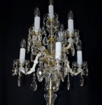 Detail der Kristalllampe Maria Theresia