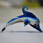Delphin aus Glas