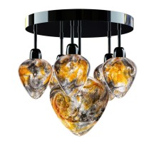 Design Kronleuchter "Glasherzen (1, 4, 6)"