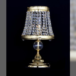 Dekorative Strass-Kristall-Tischlampe mit einer Glühbirne