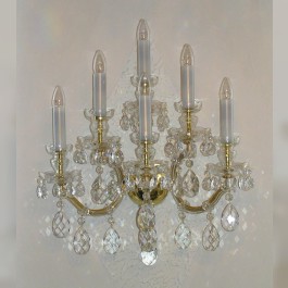 Luxurious large Maria Theresa wall lamp 6 bulbs
