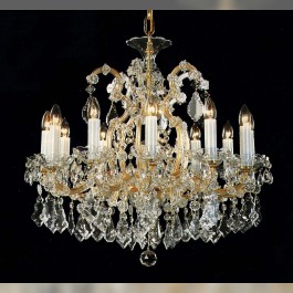 13-Glühbirnen Kristall-Lüster Maria Theresia