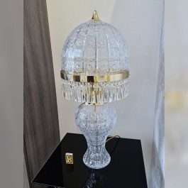 Luxuriöse, große Kristall-Tischlampe