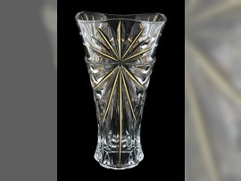 Glasvase mit klarem Swarovski-Kristall