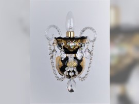 Schwarze Wandleuchte - Vorderansicht