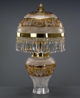 Luxuriöse dekorative Kristall-Lampe glänzend gold