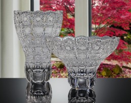 Luxuriöse handgeschliffene Glaswaren und Tafelgeschirr