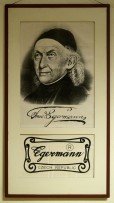 Zeitgenössische Zeichnung des Glasmeisters Friedrich Egermann