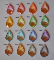 Grundfarben der Kristallbesätze - Farbmuster