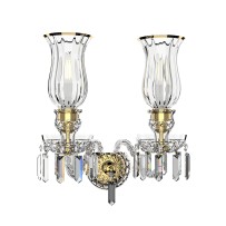 Baccarat Wandleuchte N678-2-03-T – Goldmetall Größe (B x H): 35 x 40 cm