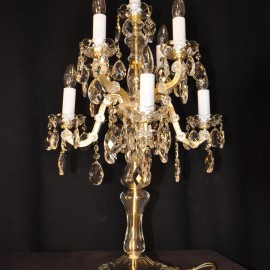 Die hohe Maria Theresia Tischlampe 9 Glühbirnen