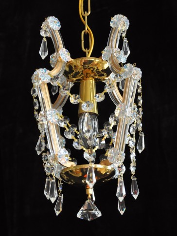 Kleiner Maria-Theresien-Kronleuchter mit einer Glühbirne